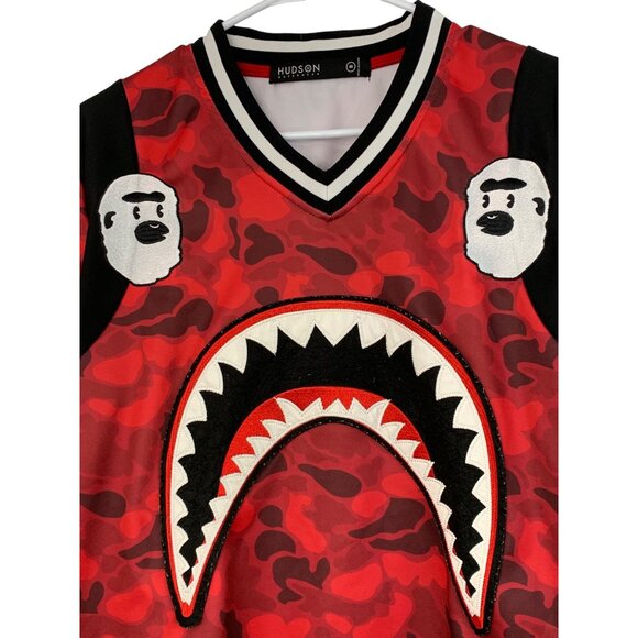 Hudson & Co Hometown Collection Kill Ape Camo Print Jersey M Red $ 7617 Street - Picture 12 of 13